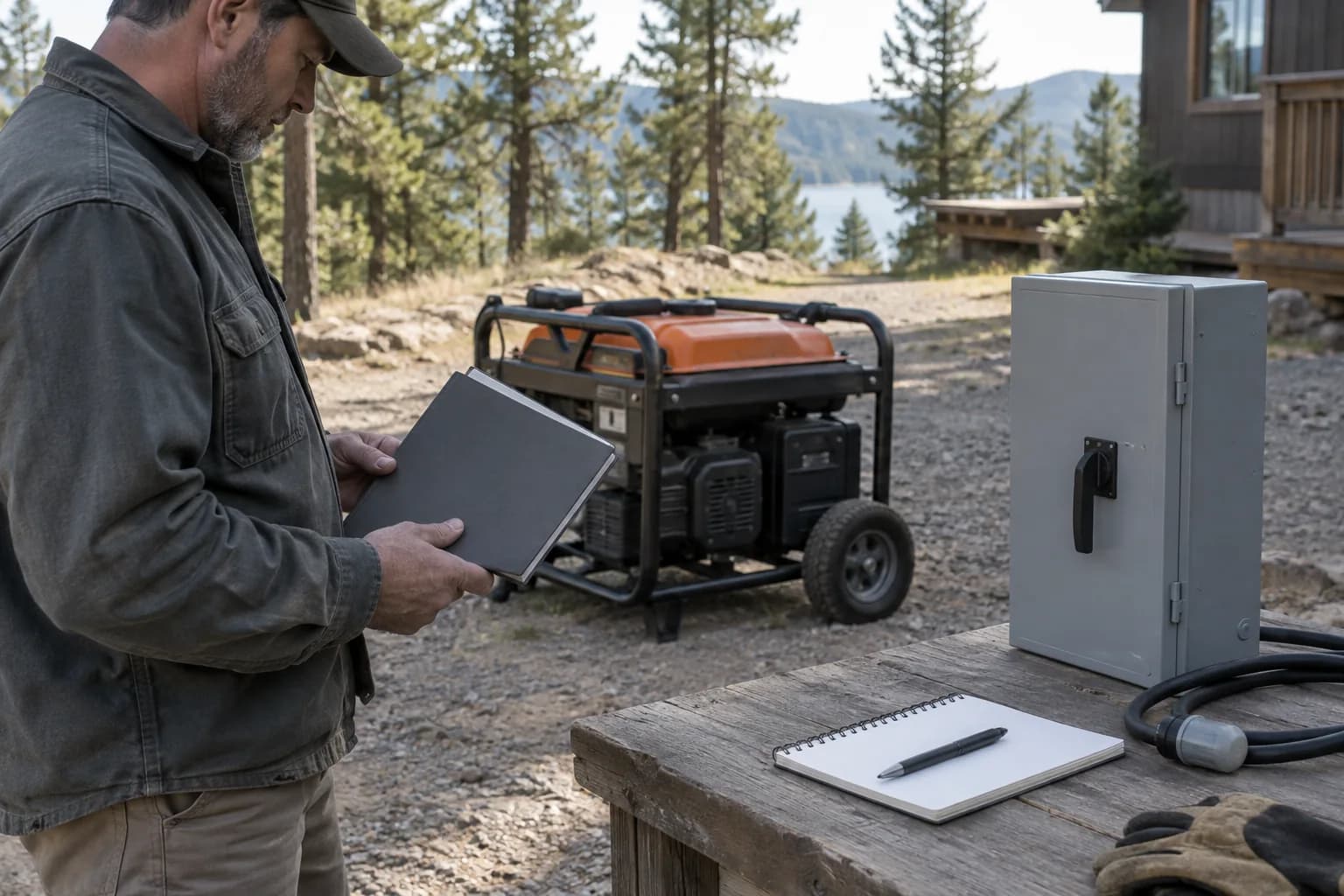 Documented neutral and grounding review with disconnected equipment outdoors