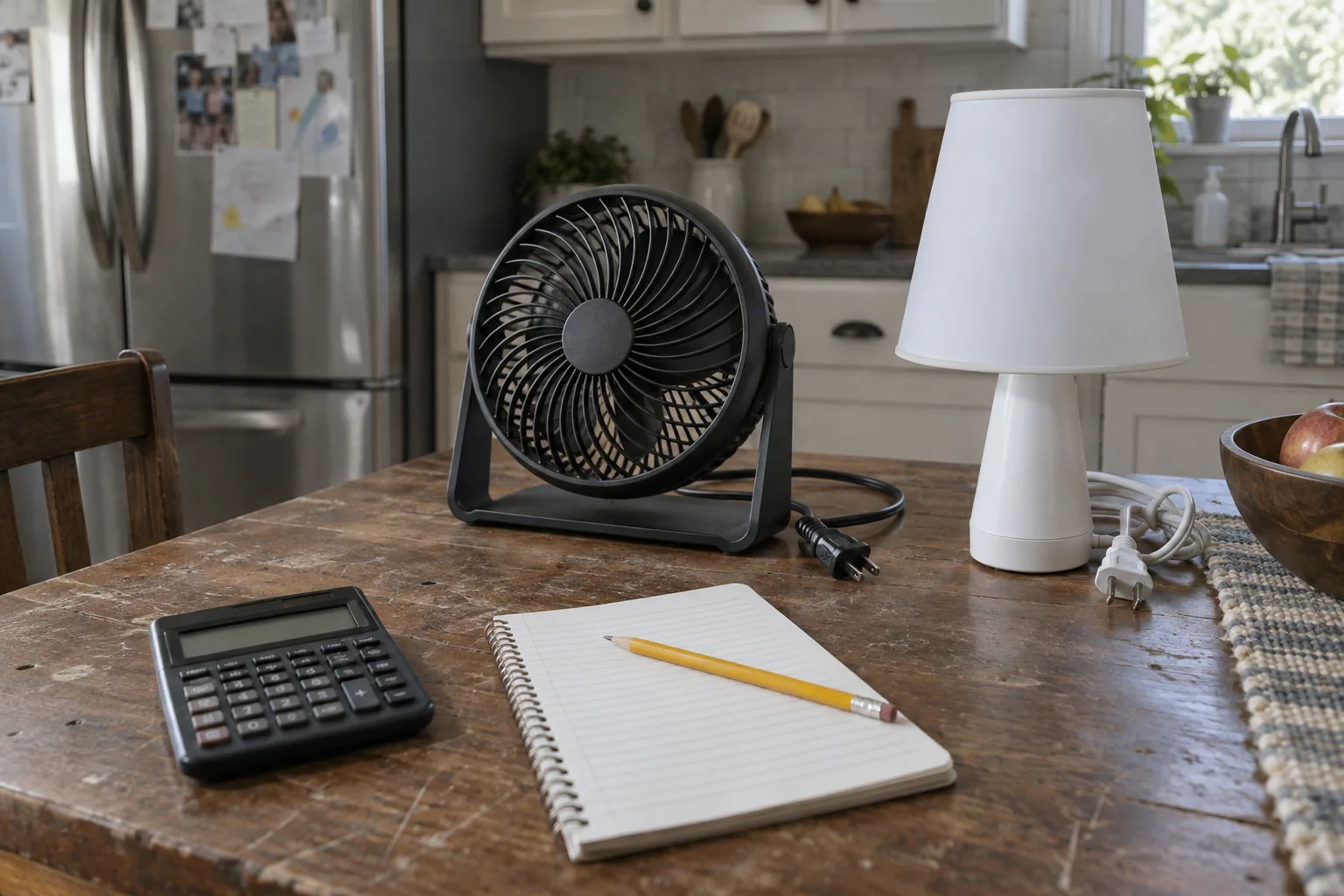 Household appliances and planning tools for comparing generator wattage needs.
